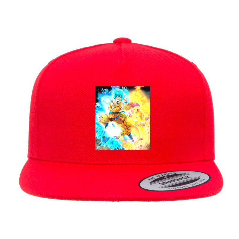 Goku Super Saiyan God Blue Vs Golden Frieza Dragonball Super Film For  5 panel snapback cap by KeyonBolton | Artistshot