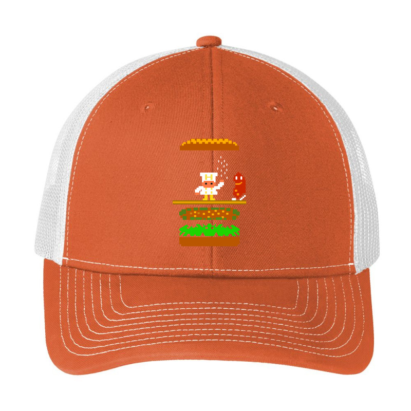 Burger Time Retro 80's Arcade Game Design Pa Trucker Cap by KevinO'Connor | Artistshot