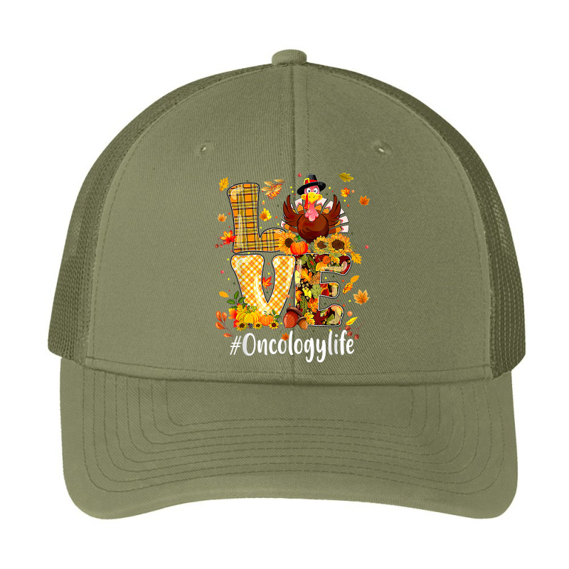 Love Oncology Life Turkey Funny Nursing Thanksgiving Day Pa Trucker Cap by Aquarius | Artistshot