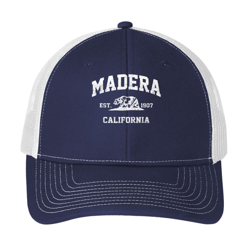 Madera California Ca Vintage State Athletic Style T Shirt Pa Trucker Cap by genze | Artistshot