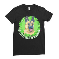 St Patricks Day Gift T  Shirt One Lucky Belgian Malinois Funny St. Pat Ladies Fitted T-shirt | Artistshot