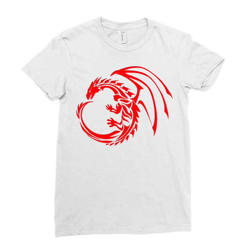 Dragon, Dragons, Animal, Animals Ladies Fitted T-Shirt by HILstore | Artistshot