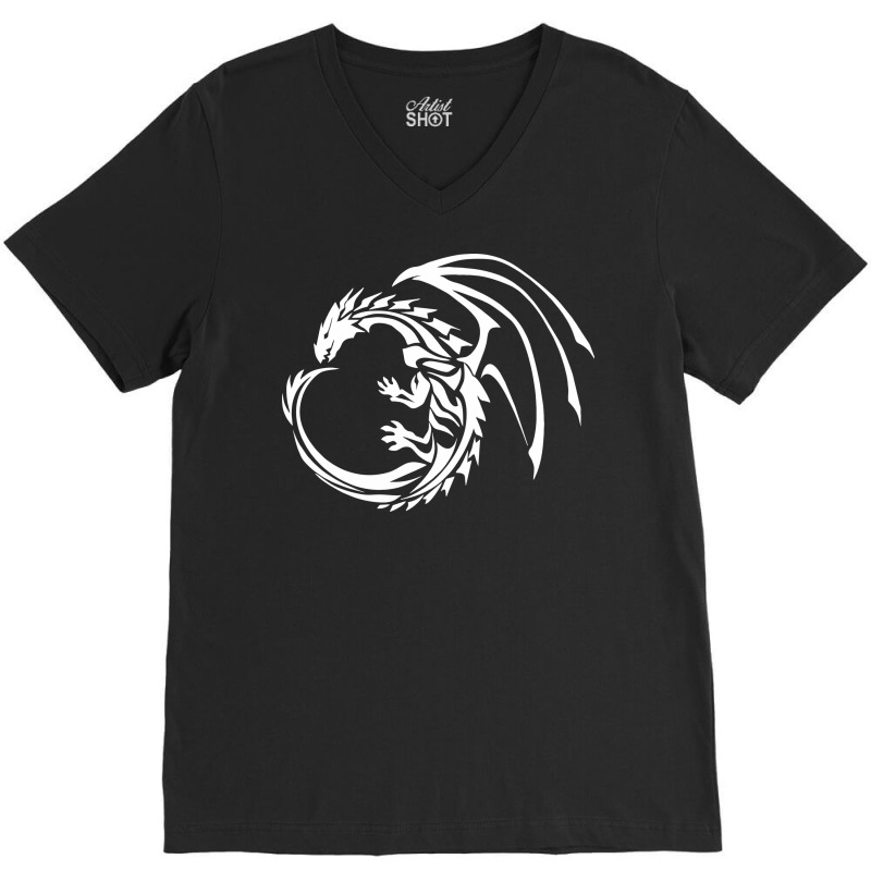 Dragon, Dragons, Animal, Animals V-Neck Tee by HILstore | Artistshot