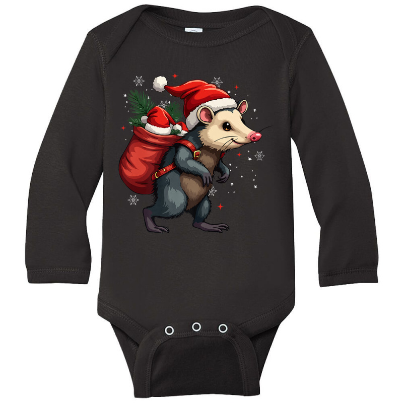 Funny Possum Xmas Christmas Long Sleeve Baby Bodysuit by ERNESTO GUANCIA | Artistshot