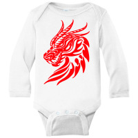 Dragon, Dragons, Animal, Animals Long Sleeve Baby Bodysuit | Artistshot