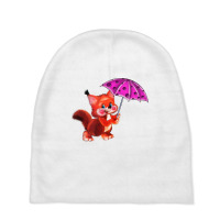 Squirrel, Squirreles, Animal, Animals, Ambrella Baby Beanies | Artistshot