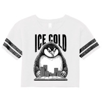 Poker Player Penguin Scorecard Crop Tee | Artistshot