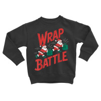 Wrap Battle Funny Santa Christmas Toddler Sweatshirt | Artistshot