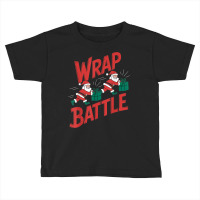 Wrap Battle Funny Santa Christmas Toddler T-shirt | Artistshot