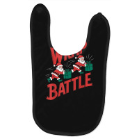 Wrap Battle Funny Santa Christmas Baby Bibs | Artistshot