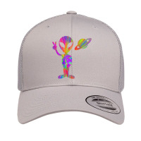 Alien Hippie Saturn Silhouette I Aliens Ufo Roswell Tie Dye Retro Trucker Cap | Artistshot