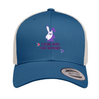 Bunny Memes Cute Kawaii Art I Work Hard For The Purple Bunny Retro Trucker Cap | Artistshot