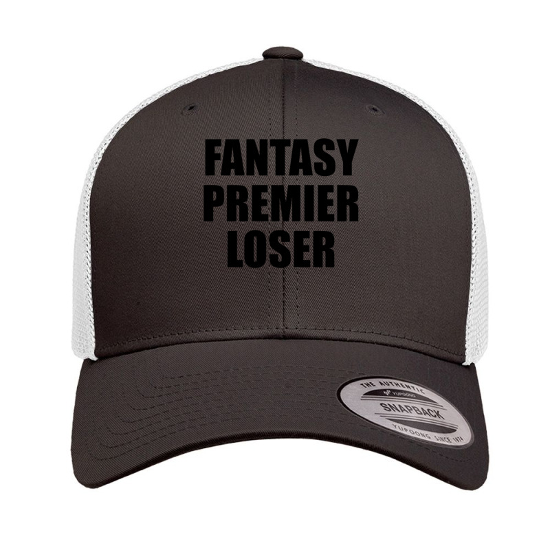 Fantasy Premier Loser Black Fpl Design Classic Retro Trucker Cap by apolitery | Artistshot