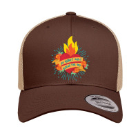 My Heart Burns Retro Trucker Cap | Artistshot