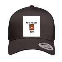 Burning Bacon Graphic Retro Trucker Cap | Artistshot