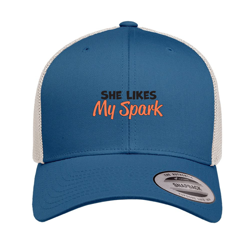 She Likes My Spark Premium Scoop Retro Trucker Cap by JOHNCOLLIER | Artistshot