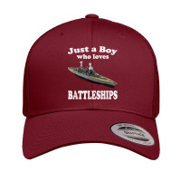 Boy Who Loves American Ww2 Battleship Uss California Bb 44 T Shirt Retro Trucker Cap | Artistshot