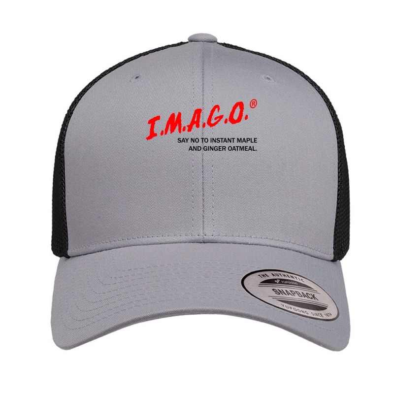 Say No To Imago With Black Text Retro Trucker Cap by JohnDavidMay | Artistshot