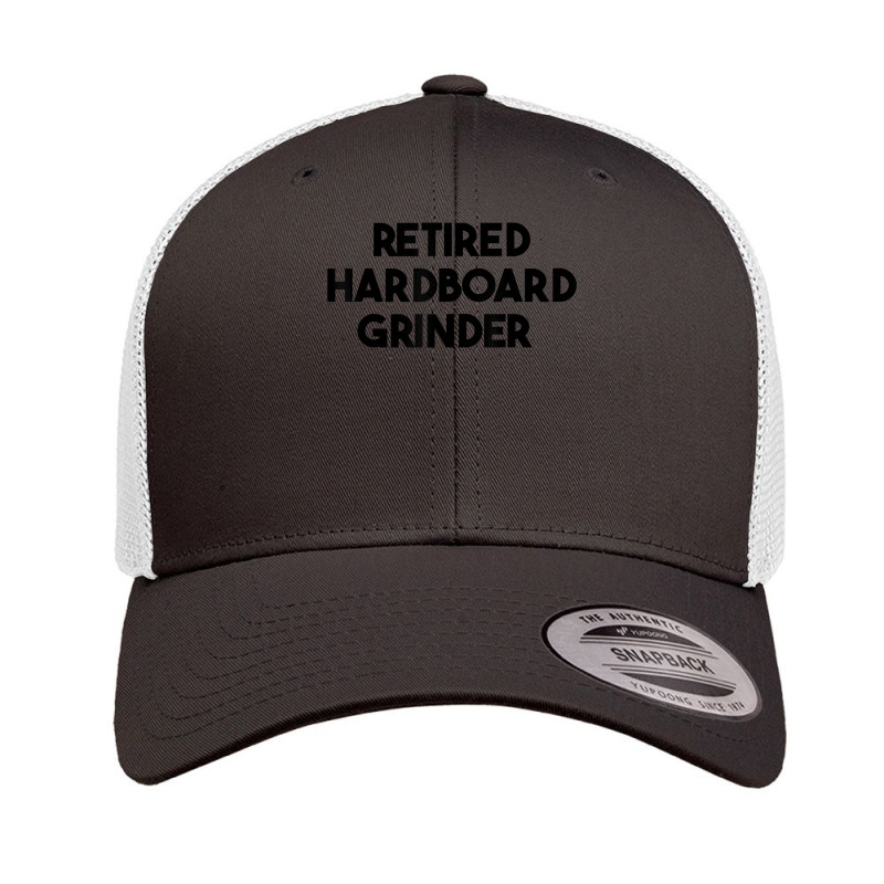 Retired Hardboard Grinder T Shirt Retro Trucker Cap by rowenapas5d | Artistshot