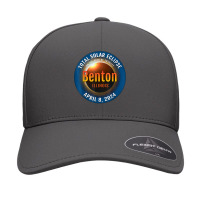 Benton Illinois Il Total Solar Eclipse 2024  3  T Shirt Seamless Cap | Artistshot