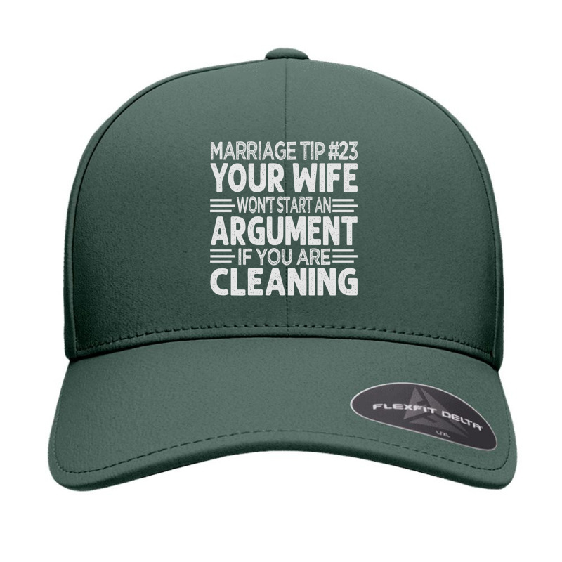 Marriage Tip 23 Your Wife Won't Start An Argument Long Sleeve T Shirt Seamless Cap by cm-arts | Artistshot