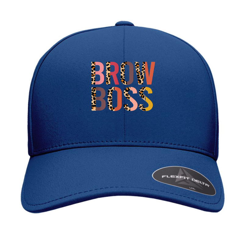 Brow Boss Esthetician Eyebrow Tech Microblading Half Leopard Seamless Cap | Artistshot