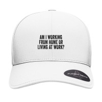 Am I Working From Home Or Living At Work Funny Retro Vintage T Shirt Seamless Cap | Artistshot