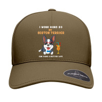 I Work Hard So My Boston Terrier Can Have A Better Life T Shirt Seamless Cap | Artistshot