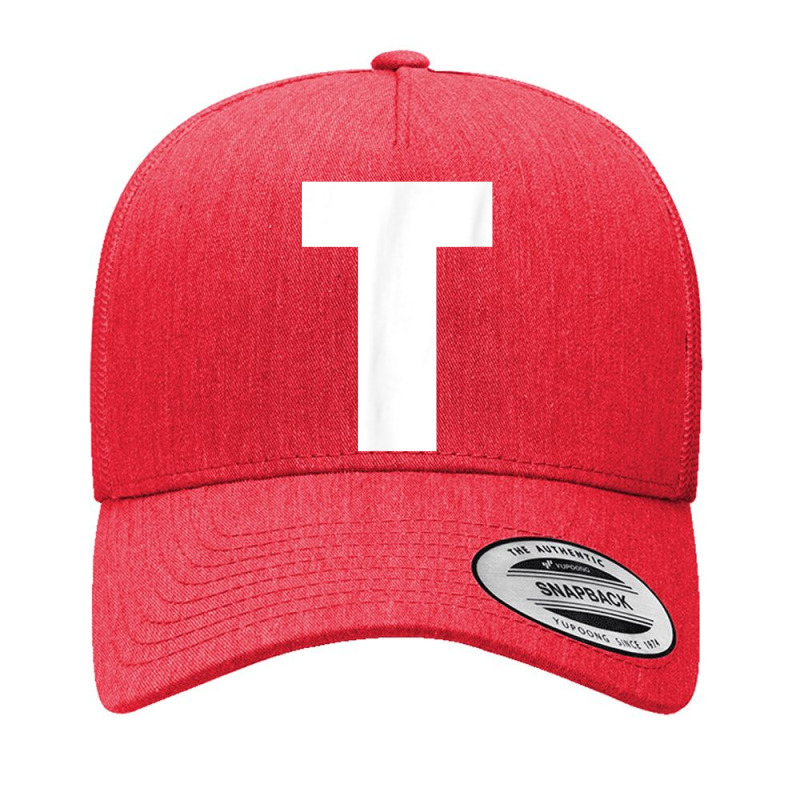 Letter T Capital Alphabet Monogram Initial Yupoong Trucker Cap by TiffaneyAitchison | Artistshot