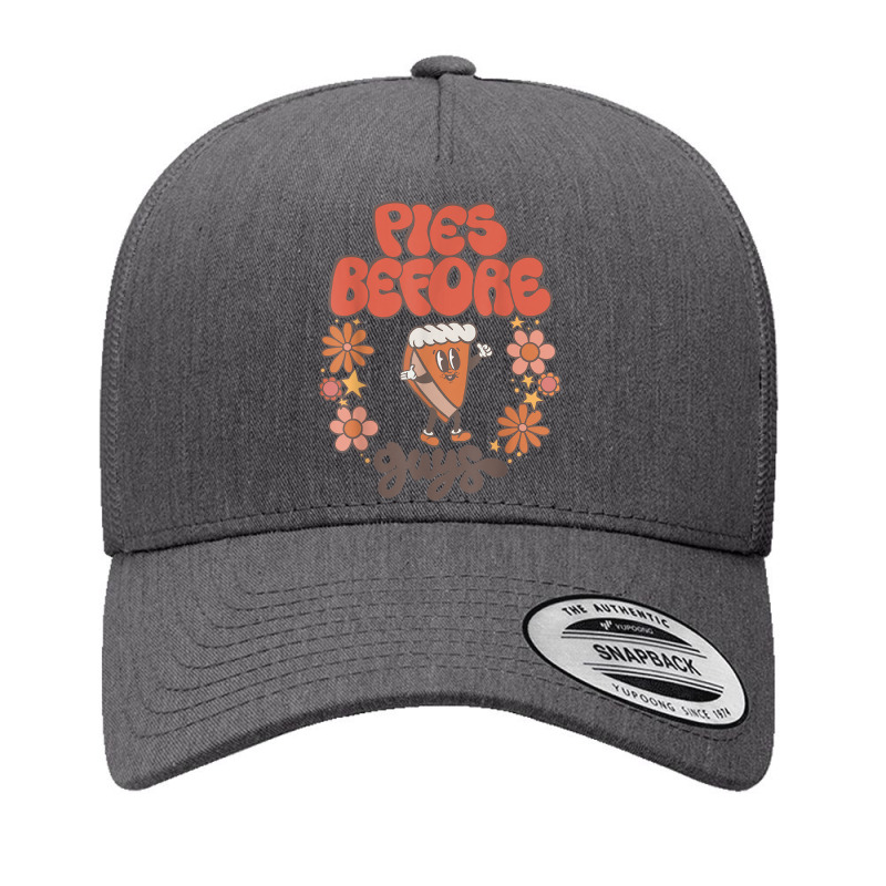 Pies Before Guys Retro Thanksgiving Pumpkin Pie Flower Yupoong Trucker Cap by Garnet | Artistshot