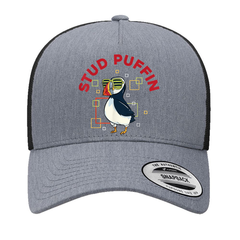 Stud Puffin   Funny Seabird Animal Lover Yupoong Trucker Cap by Outpost | Artistshot