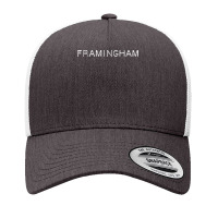 Framingham Tape Font College University Style T Shirt Yupoong Trucker Cap | Artistshot