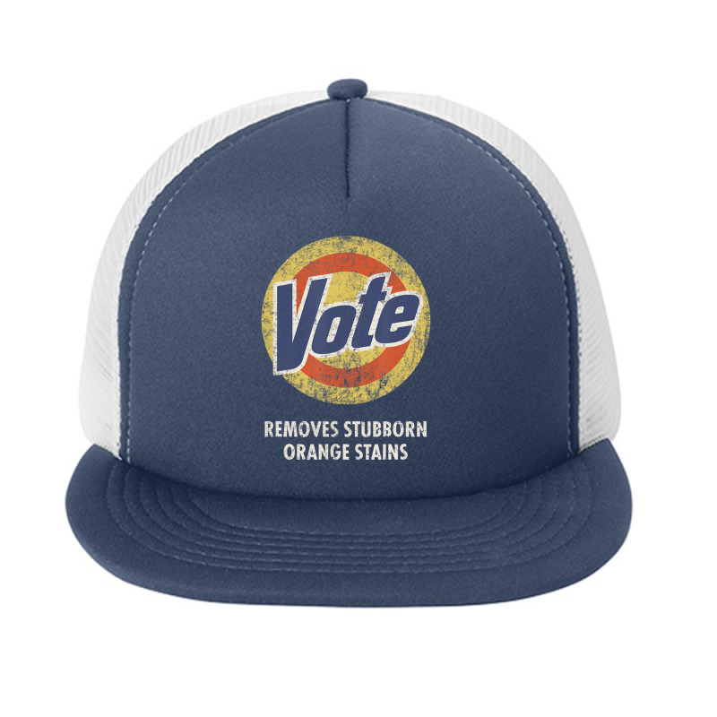 Anti-trump Vote Detergent Vintage Foam Snapback hat by cm-arts | Artistshot