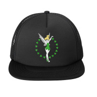 Tinker Bell Ring Of Shamrocks St. Patrick_s Day Foam Snapback Hat | Artistshot