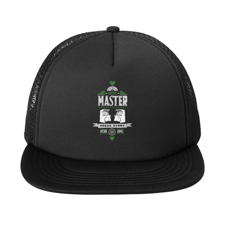 Game Master Gaming Press Start Arcade Gamer Foam Snapback hat by saterseim | Artistshot