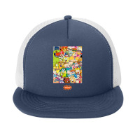 Group Shot Center Square All 90s Characters Foam Snapback Hat | Artistshot