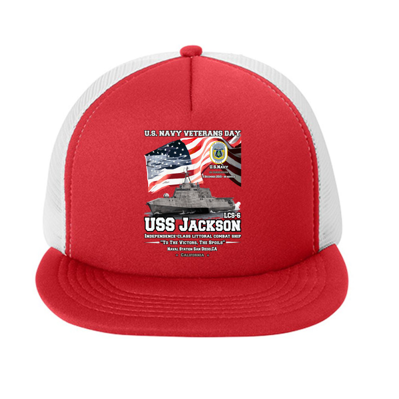 Uss Jackson - Independence Class Ship Foam Snapback hat by degreesgunner | Artistshot