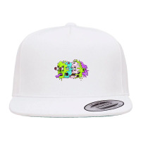 Face Melt 5 Panel Snapback Cap | Artistshot