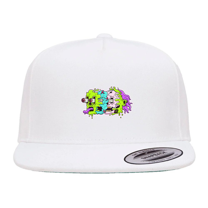 Face Melt 5 panel snapback cap by Kanjolen689 | Artistshot