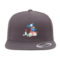 Dragon & Bird - Learn To Fly. Green 5 Panel Snapback Cap | Artistshot