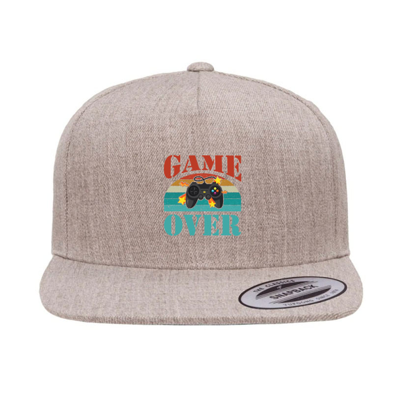 Game Over 1 5 panel snapback cap by RodneyAbernathy | Artistshot