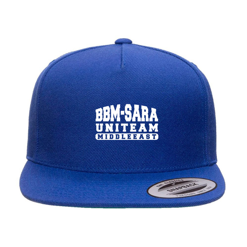 Bbm Sara Uniteam Middle East 5 panel snapback cap by SEANMCDONOUGH | Artistshot