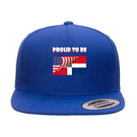 Proud To Be Dominican And American Flag July 4th T Shirt 5 Panel Snapback Cap | Artistshot