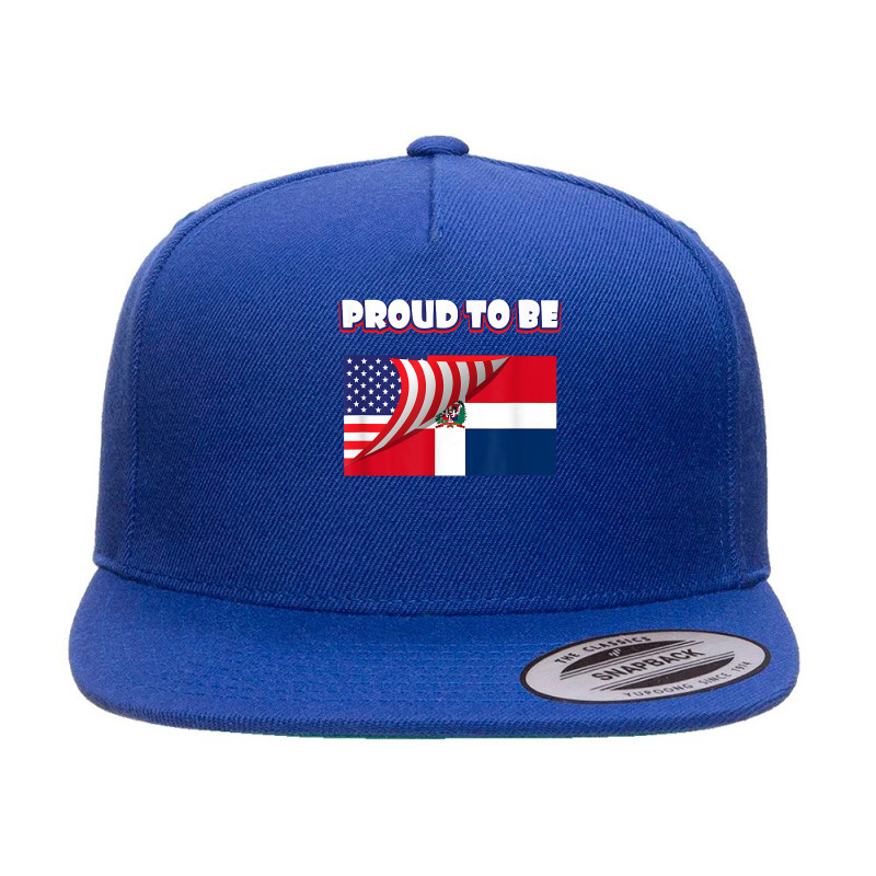 Proud To Be Dominican And American Flag July 4th T Shirt 5 panel snapback cap by cm-arts | Artistshot