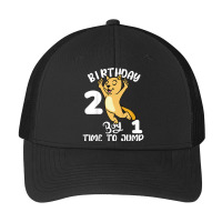 Kids Cat Time To Jump 2nd Birthday Boy 2 Two Year Old Bday Boys T Shir Pa Trucker Cap | Artistshot