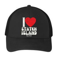 I Love Staten Island Lovers Retro Distressed Pullover Hoodie Pa Trucker Cap | Artistshot