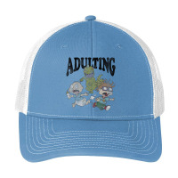 Rugrats Running From Reptar And Adulting Pa Trucker Cap | Artistshot