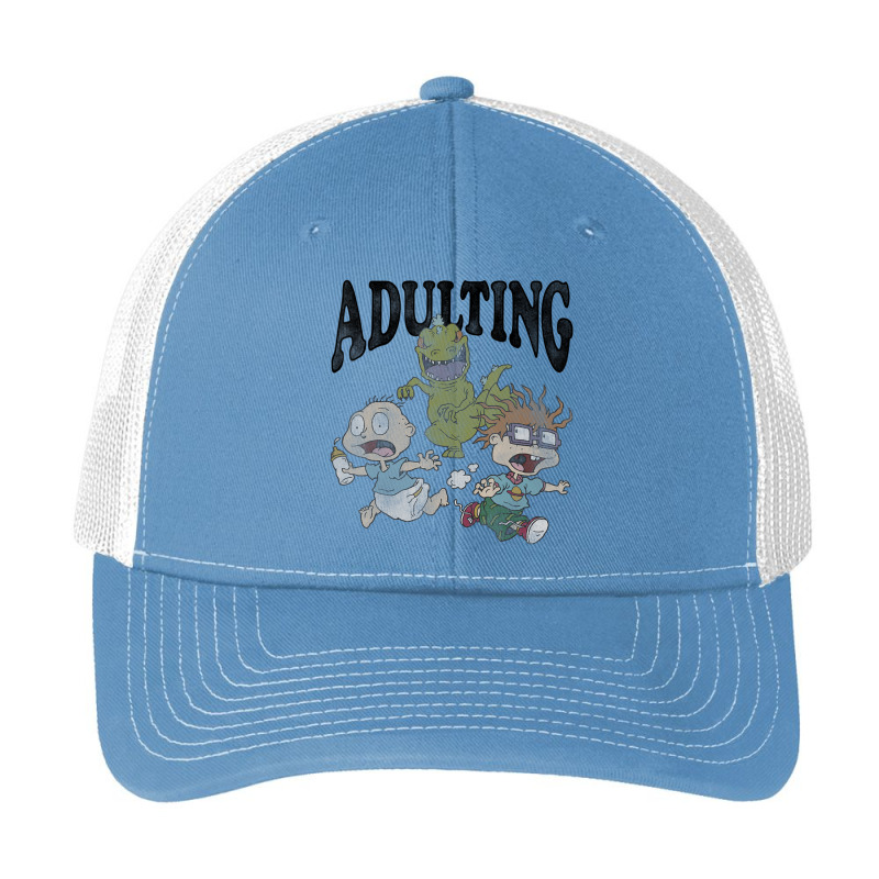 Rugrats Running From Reptar And Adulting Pa Trucker Cap by cm-arts | Artistshot