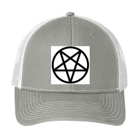 Black Pentagram On A White Background Pa Trucker Cap | Artistshot