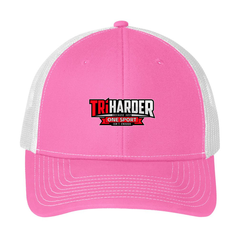 Tri Harder  Cool Design For Triathletes Pa Trucker Cap by YAMARIMULERO | Artistshot